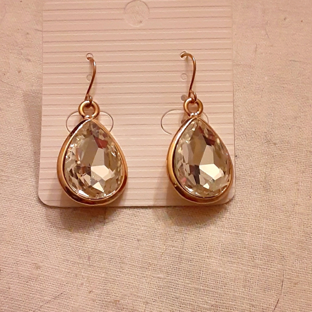 12ct clear quartz earrings